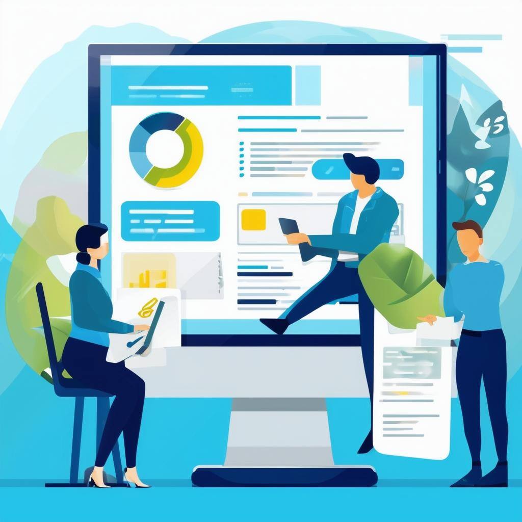 illustration of job portal